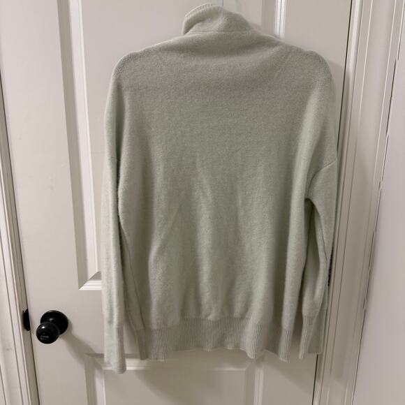 VINCE M $445 Plush Cashmere Funnel-Neck Sweater - Picture 7 of 8